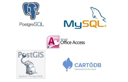 Database technologies: PostgreSQL, PostGIS, MySQL, Microsoft Access
